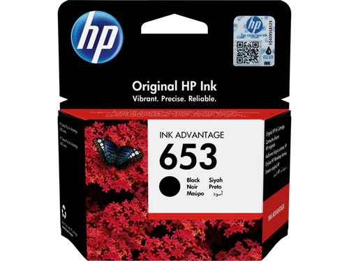 HP 653 Black Original Ink Advantage Cartridge
