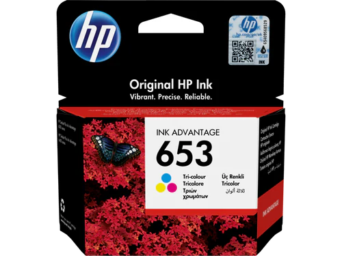 HP 653 Tri-color Original Ink Advantage Cartridge