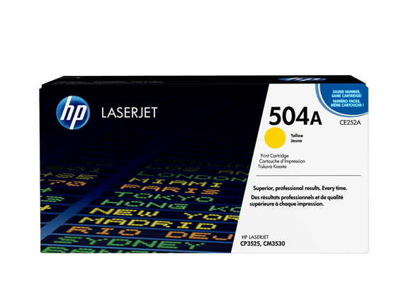 HP 504A Yellow Toner Cartridge CE252A - Emerging Computers Limited