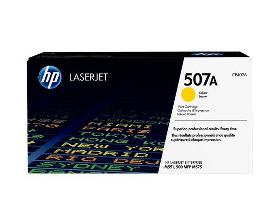 HP 507A Yellow Toner Cartridge CE402A - Emerging Computers Limited