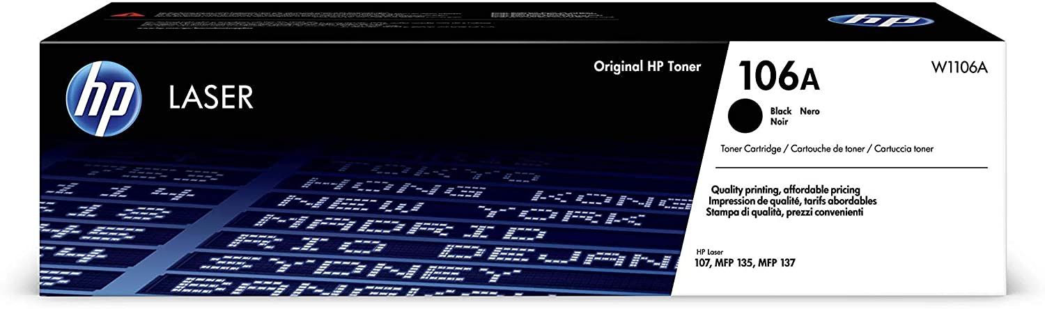 HP 106A Black Original Toner Cartridge- W1106A - Buy online at best prices in Kenya