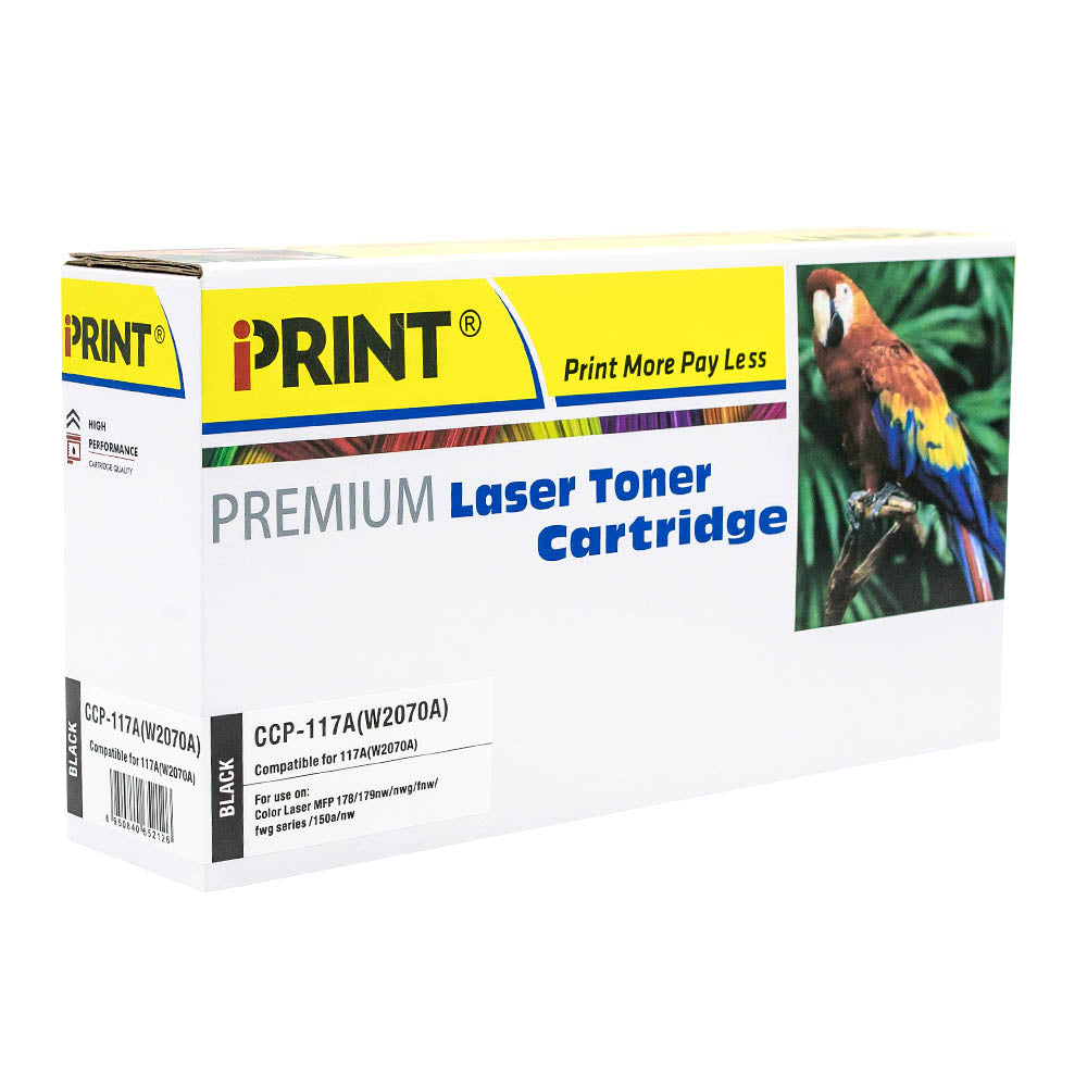 IPRINT 117A Compatible BLACK Toner Cartridge FOR HP W2070A