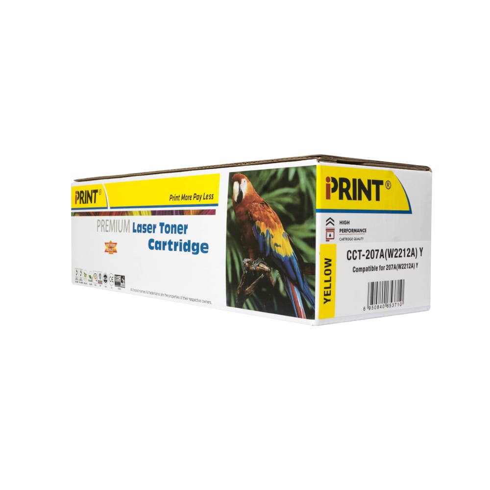 HP W2212A YELLOW TONER CARTRIDGES FOR HP 207 BY IPRINT A