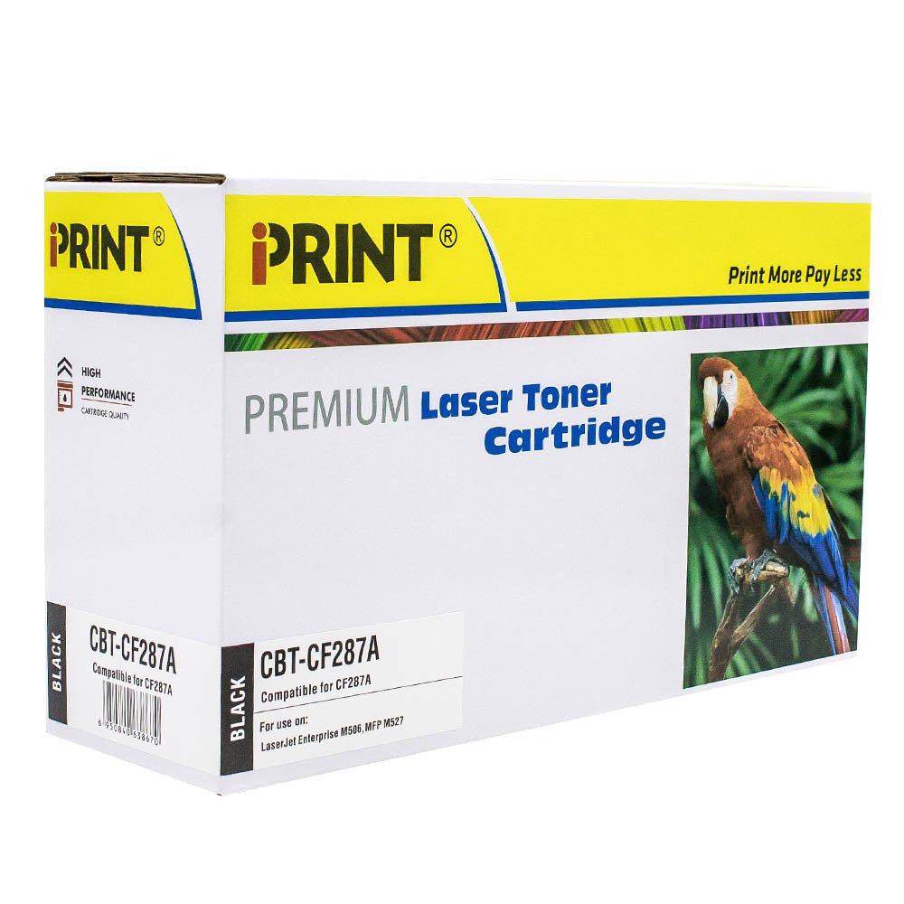 IPRINT CF287A Compatible Black Toner Cartridge for HP CF287A