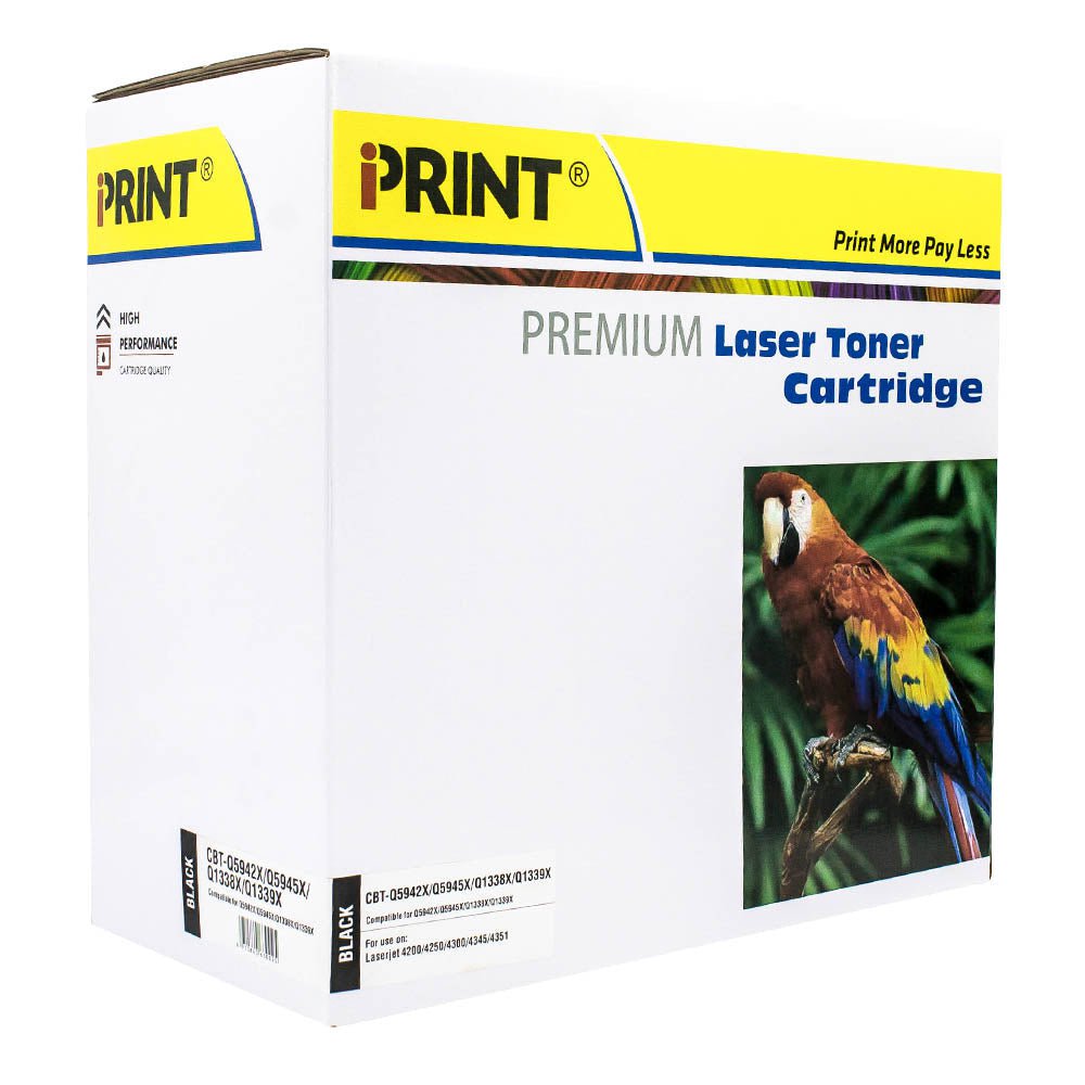 IPRINT Q5942X/Q5945X Compatible BLACK Toner Cartridge for HP 42X and HP 45X