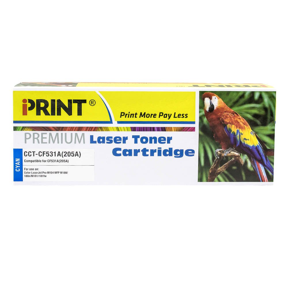 IPRINT CF531A Compatible Cyan Toner Cartridge for Cyan HP 205A Laser Toner