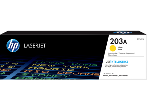 HP 203A Yellow Toner Cartridge - CF542A