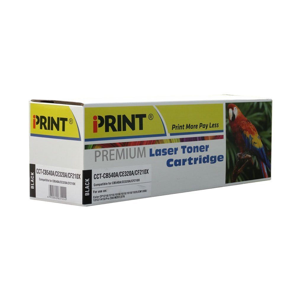 IPRINT CB540A/CE320A/CF210X Compatible BLACK Toner Cartridge for CB540A/CE320A/CF210A