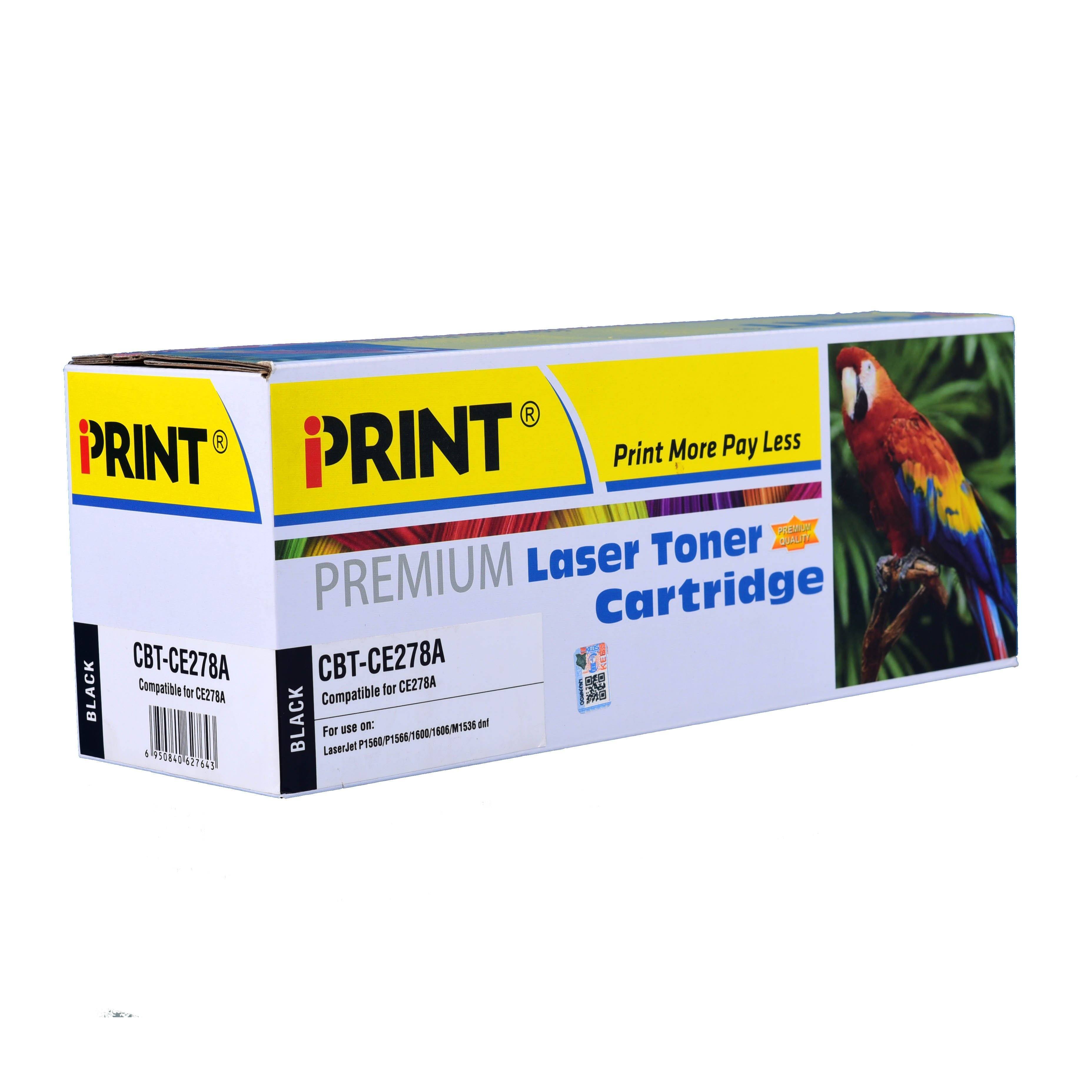 IPRINT CBT-CE278A Compatible Black Toner Cartridge for HP TONER CE278A