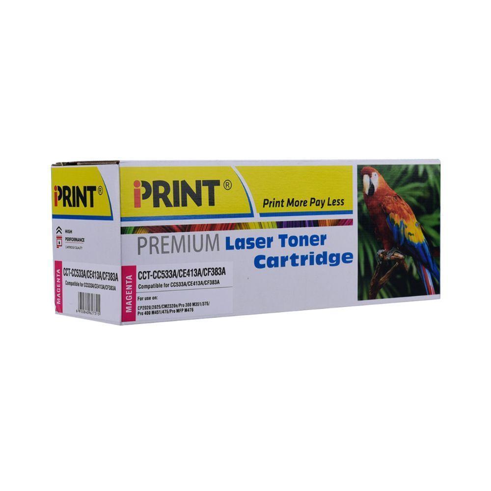 IPRINT CC533A/CE413X/CF383X Compatible Mangenta Toner Cartridge for CC533A/CE413A/CF383A