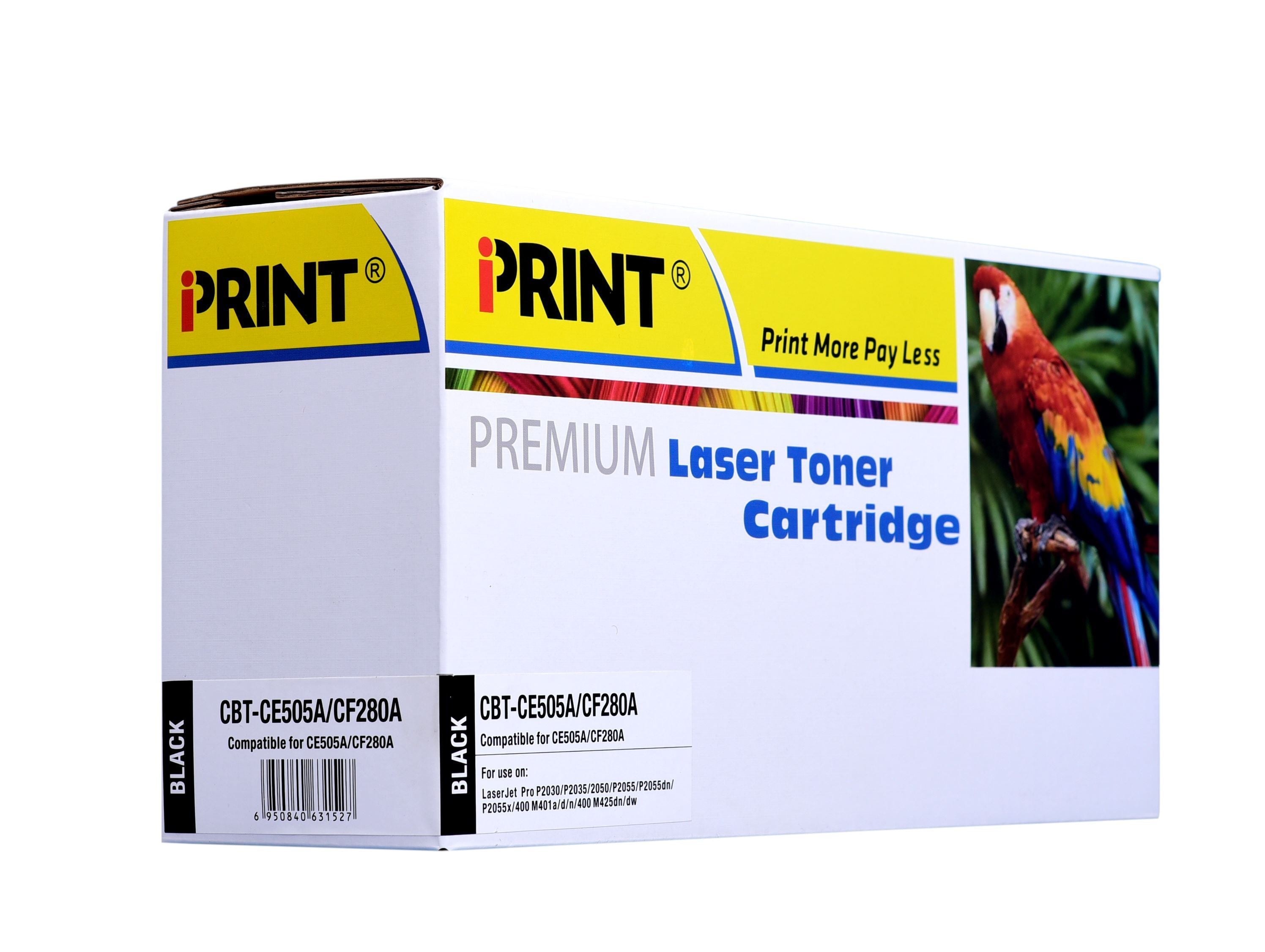 IPRINT CE505A/CF280A Compatible Black Toner Cartridge for HP CE505A/CF280A