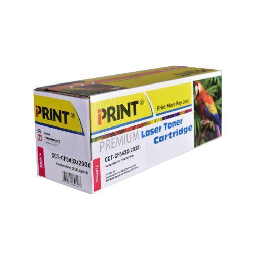 IPRINT CF543X Compatible Magenta Toner Cartridge for Magenta HP 203X Laser Toner