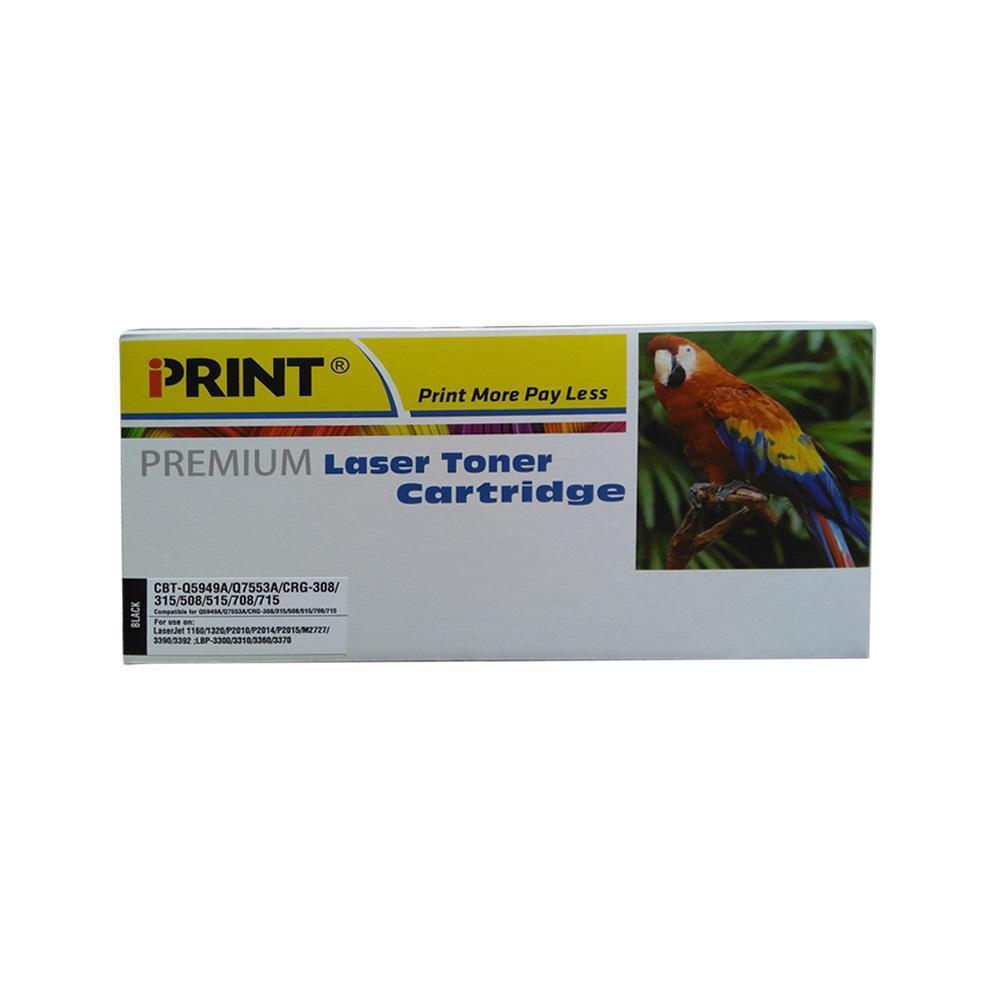 IPRINT Q7553A Compatible BLACK Toner Cartridge for HP 53A