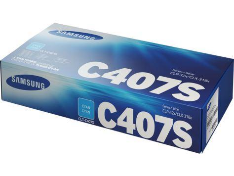 Samsung CLT-C407S Cyan Toner Cartridge