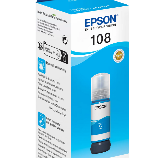 Epson Ecotank 108 Cyan Ink 70ml