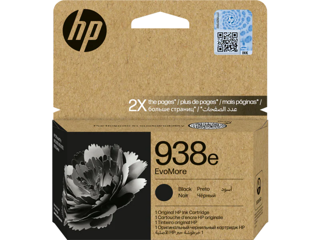 HP 938e EvoMore Black Original Ink Cartridge (4S6Y2PE)
