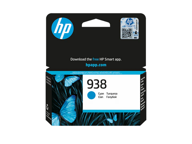 HP 938 Cyan Ink Cartridge