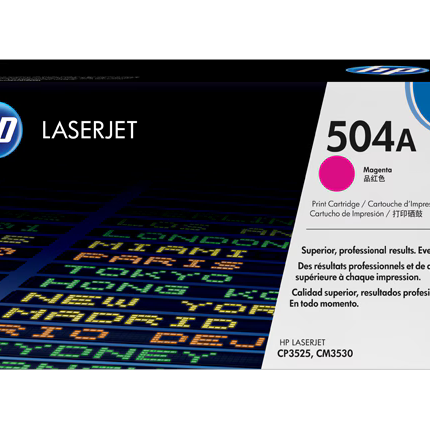 HP 504A Magenta Toner Cartridge  CE253A