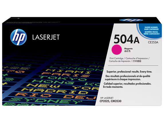 HP 504A Magenta Toner Cartridge  CE253A