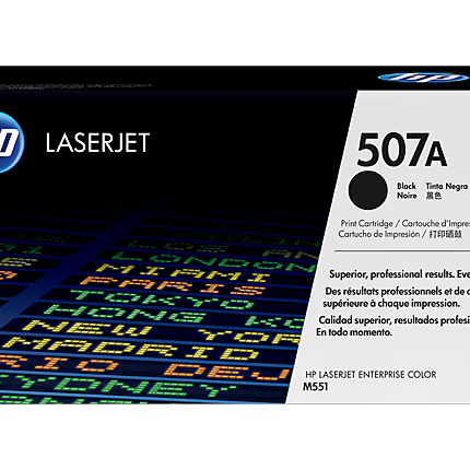 HP 507A Black Toner Cartridge CE400A