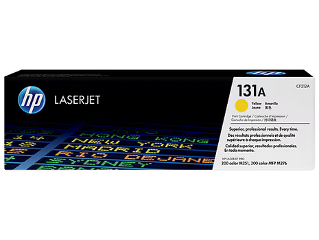 HP 131A Yellow LaserJet Toner Cartridge (CF212A)-Genuine