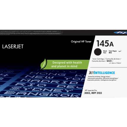HP 145A Black LaserJet Toner Cartridge (W1450A)-Genuine