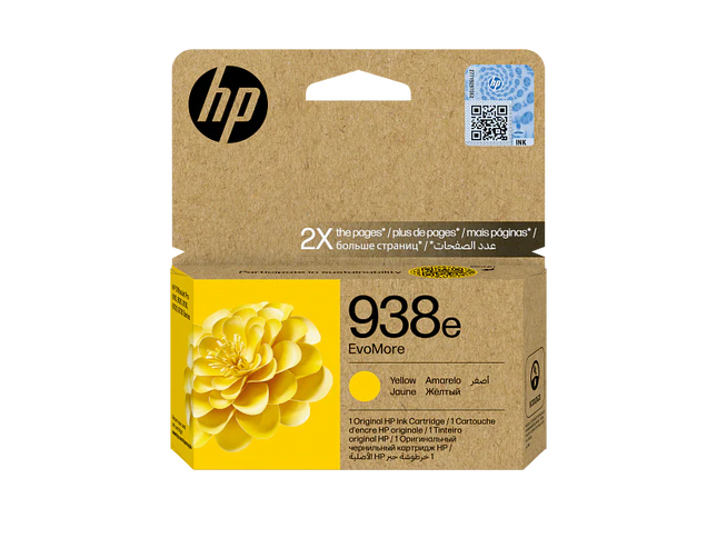 HP 938e EvoMore Yellow Original Ink Cartridge