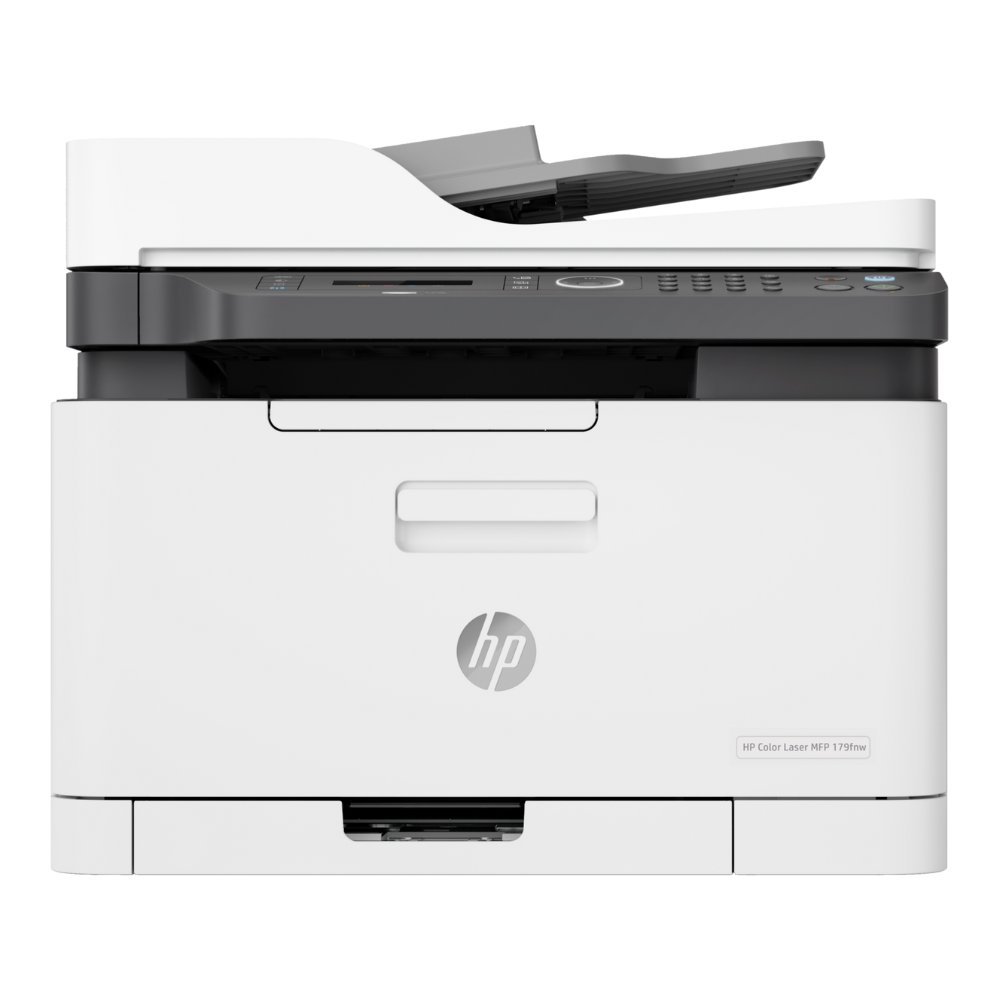 HP Color Laser MFP 179fnw – Front View
HP 179fnw Printer with ADF and Wireless Connectivity
Compact HP Color Laser Printer for Home & Office
HP Color Laser MFP 179fnw – High-Quality Printing & Scanning