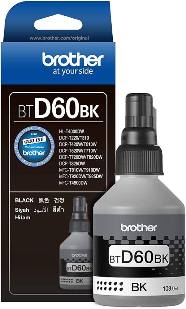 BROTHER INK D60-BLACK