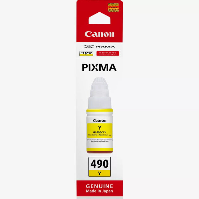 Canon GI - 490 Y Original Yellow Ink - Emerging Computers Limited