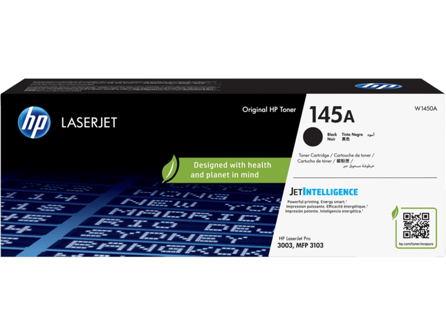 HP 145A Black LaserJet Toner Cartridge (W1450A)-Genuine - Emerging Computers Ltd