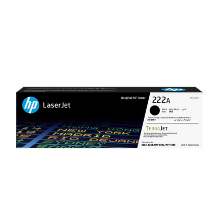 HP 222A Black LaserJet Toner Cartridge (W2220A) - Emerging Computers Limited