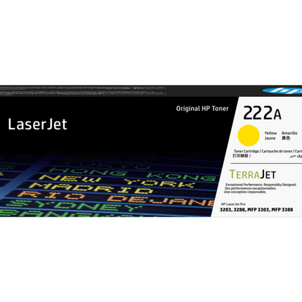HP 222A Yellow LaserJet Toner Cartridge (W2222A) - Emerging Computers Limited