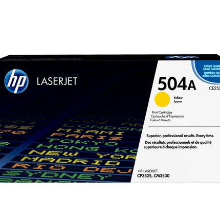 HP 504A Yellow Toner Cartridge CE252A - Emerging Computers Limited