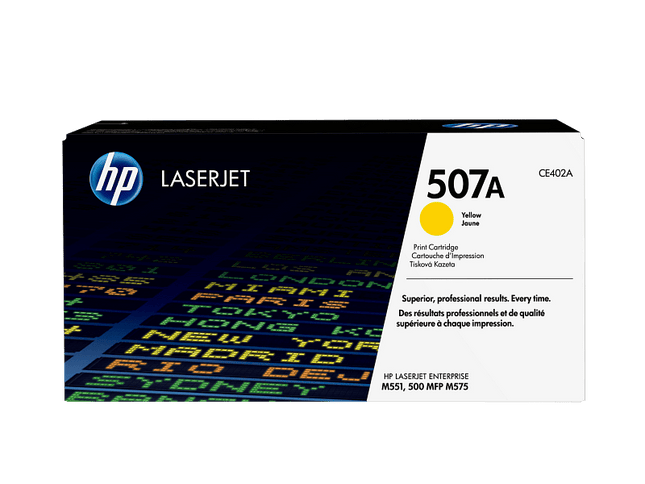 HP 507A Yellow Toner Cartridge CE402A - Emerging Computers Limited