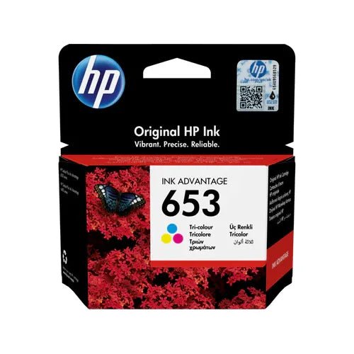 HP 653 Tri - color Original Ink Advantage Cartridge - Emerging Computers Limited
