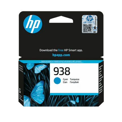 HP 938 Cyan Ink Cartridge (4S6X5PE) - Emerging Computers Limited