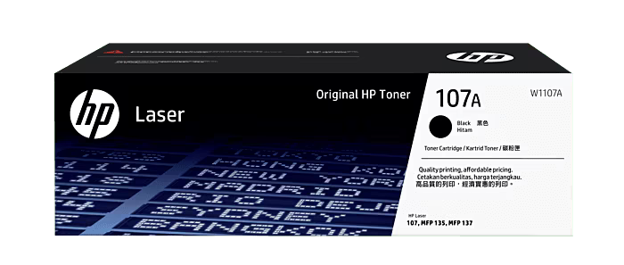 HP 107A Black Laser Toner Cartridge (W1107A)