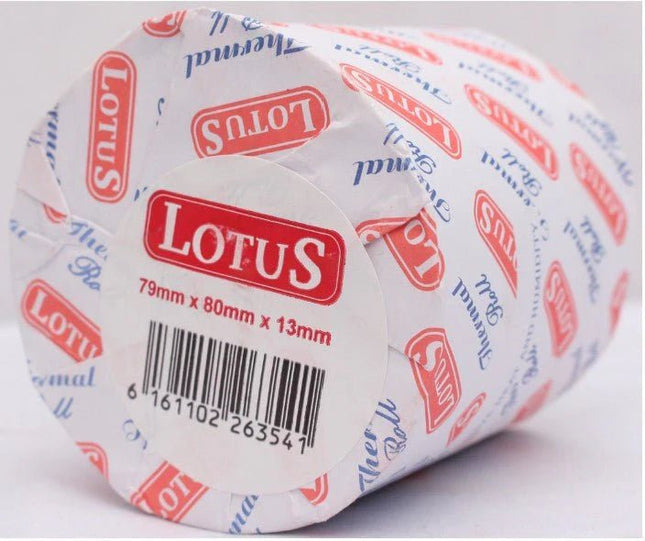 LOTUS THERMAL PAPER ROLLS(79mm X 80mm X 13mm) - Emerging Computers Limited
