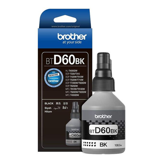 Brother BT D60BK ink bottle black - Emerging Computers Limited